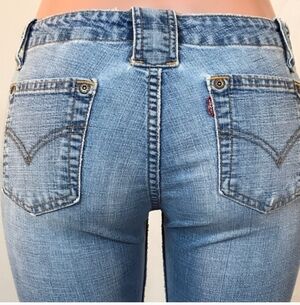 Vintage Too Super Low Levis Jeans 13 Short Fantastic Y2K Low Rise Flare